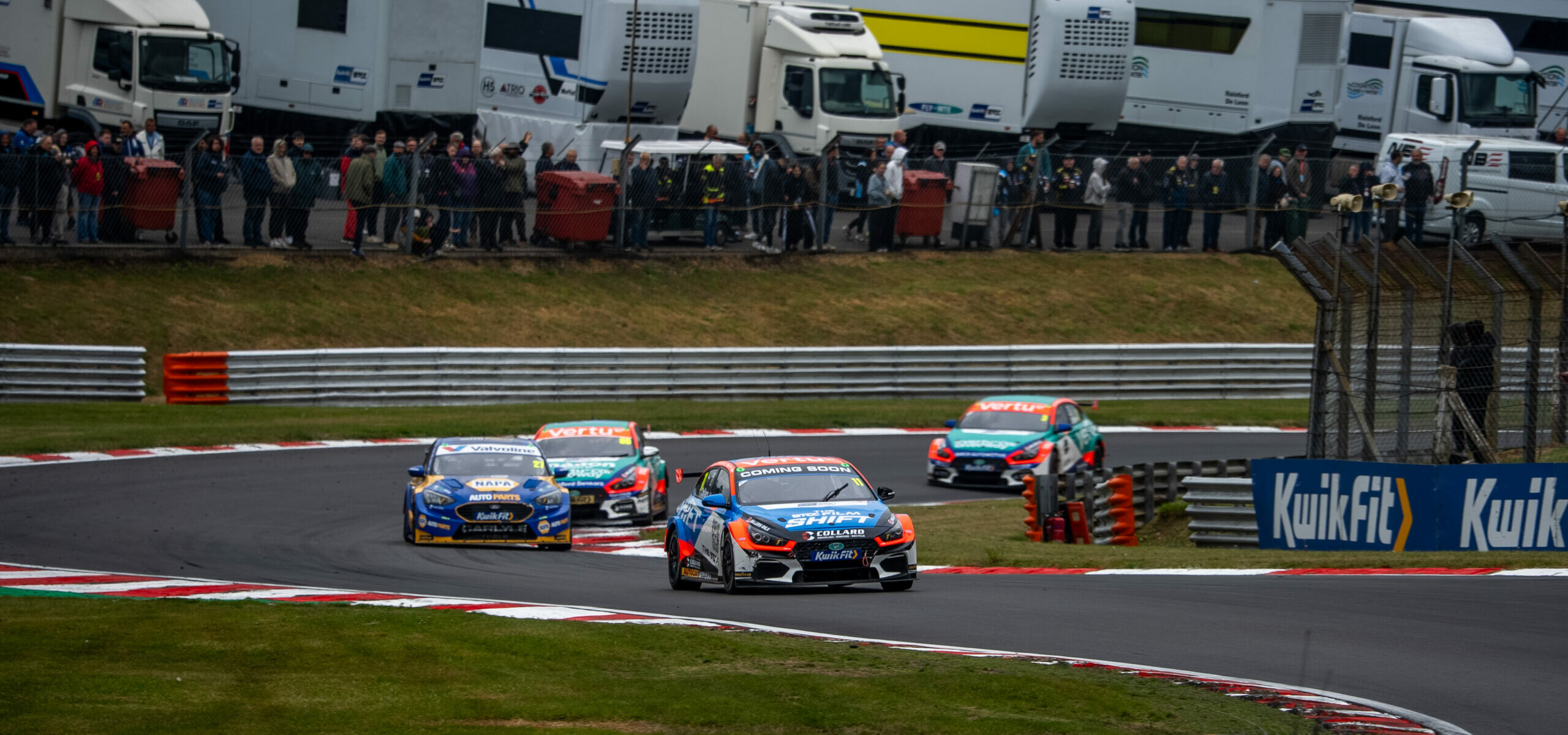 Round 4 BTCC on track shot