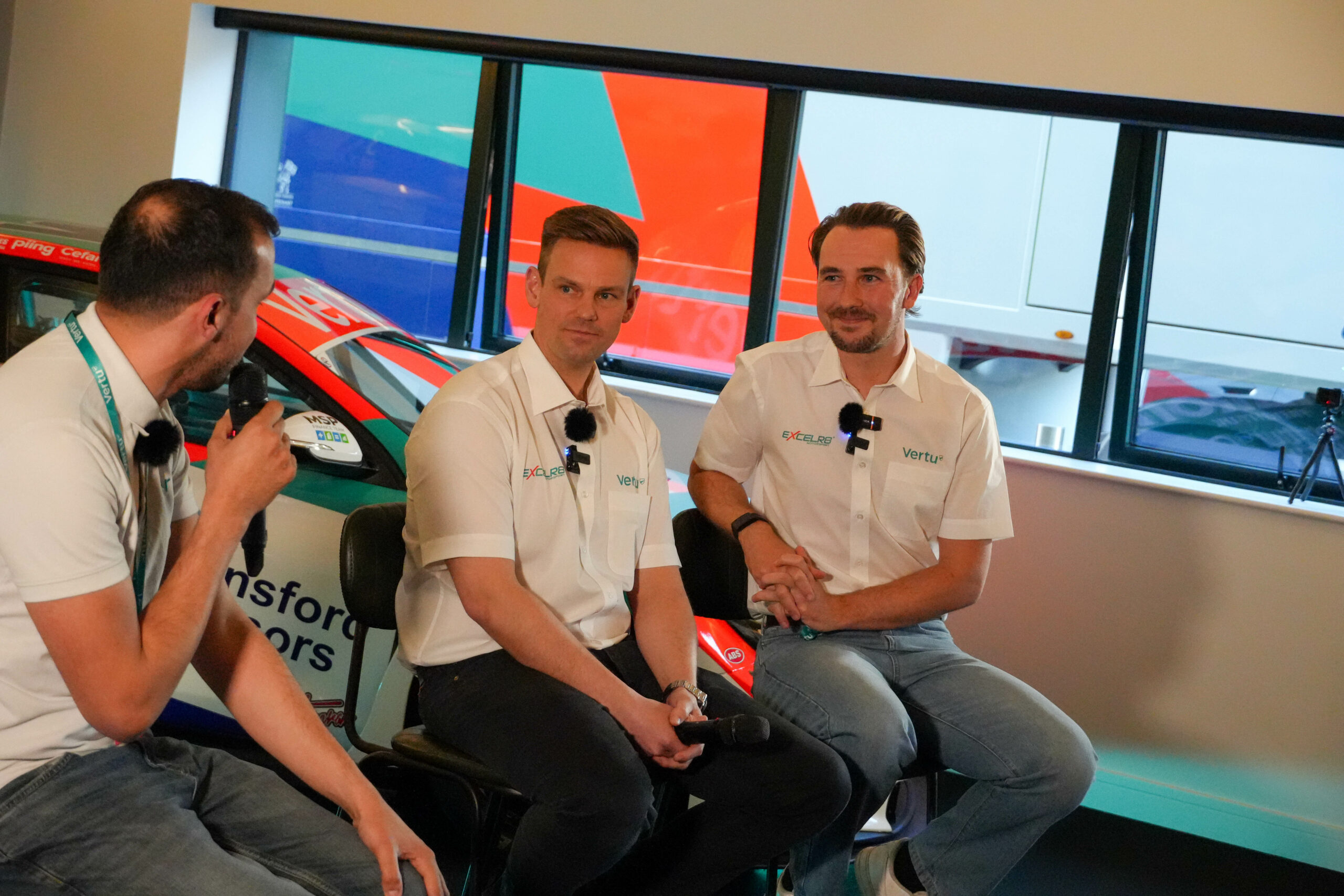Marketing on page image 3 Tom ingram & tom Chilton interview at media day