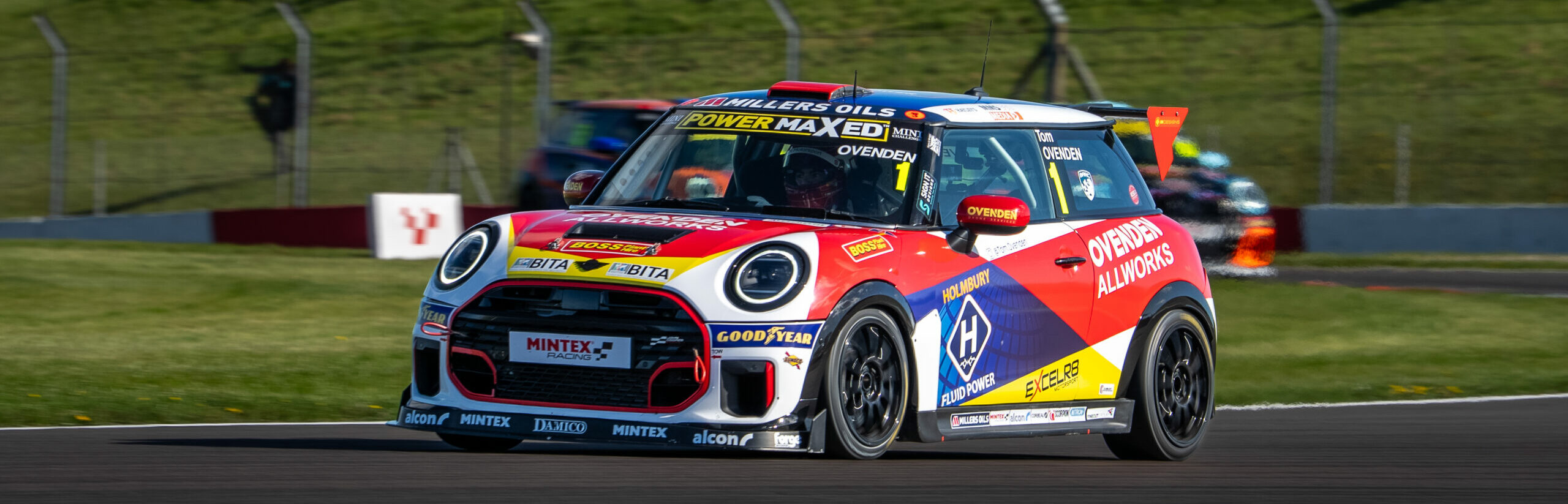TOM OVENDEN 1 on track at DONINGTON PARK